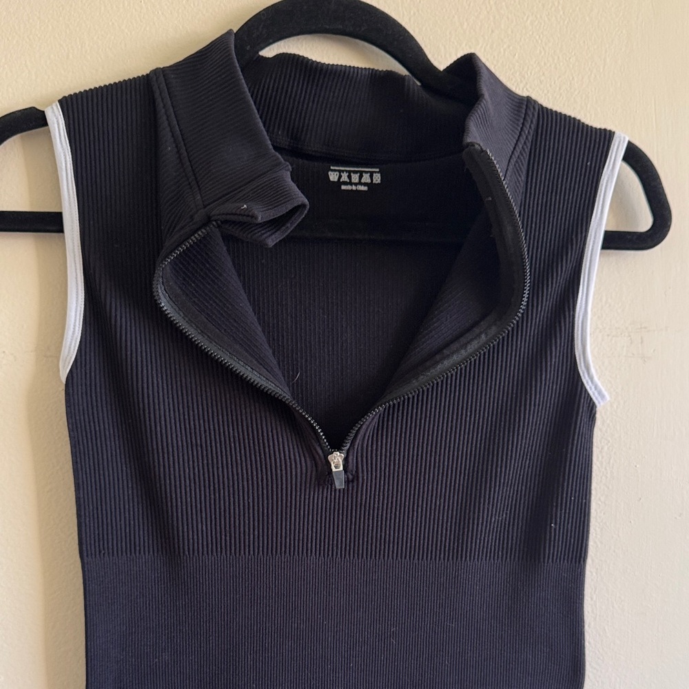 Wilfred Black Sleeveless Zip-Front Jumpsuit - Picture 2 of 5